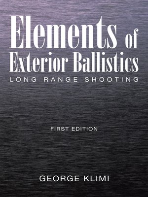 cover image of Elements of Exterior Ballistics
